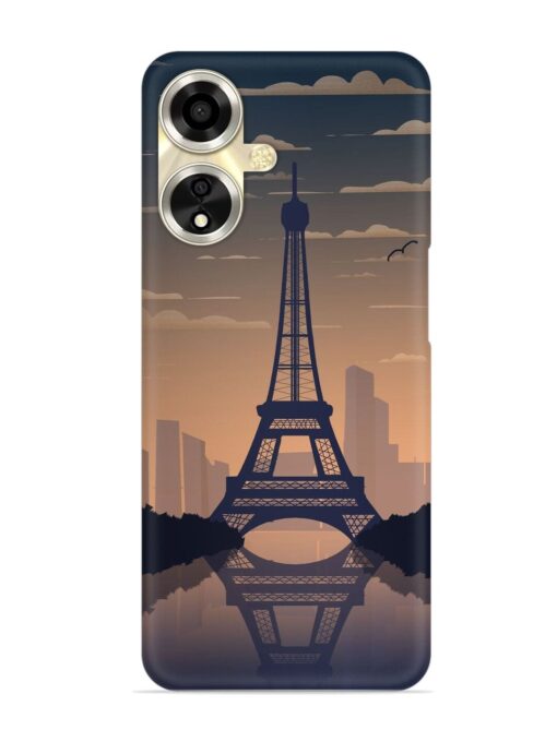 France Paris Eiffel Tower Gradient Snap Case for Oppo A59 (5G) Zapvi