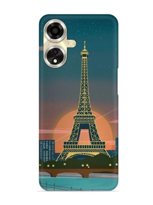 Scenery Architecture France Paris Snap Case for Oppo A59 (5G) Zapvi