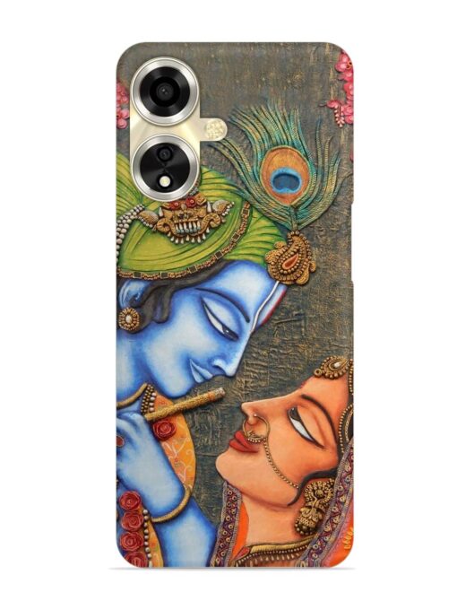 Lord Radha Krishna Flute Art Snap Case for Oppo A59 (5G) Zapvi