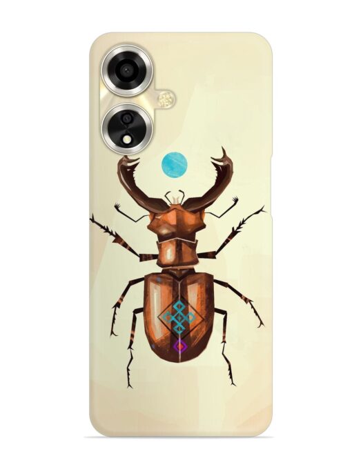 Stag Beetle Vector Snap Case for Oppo A59 (5G) Zapvi