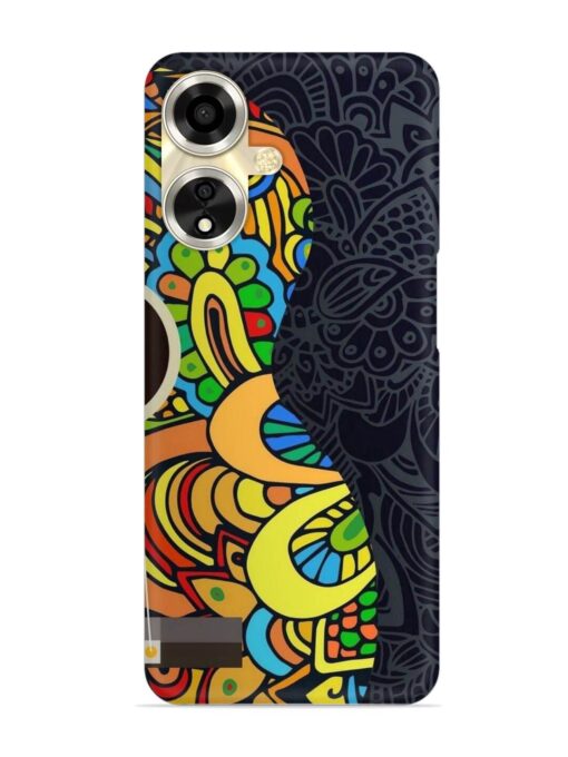 Guitar Vector Art Snap Case for Oppo A59 (5G) Zapvi