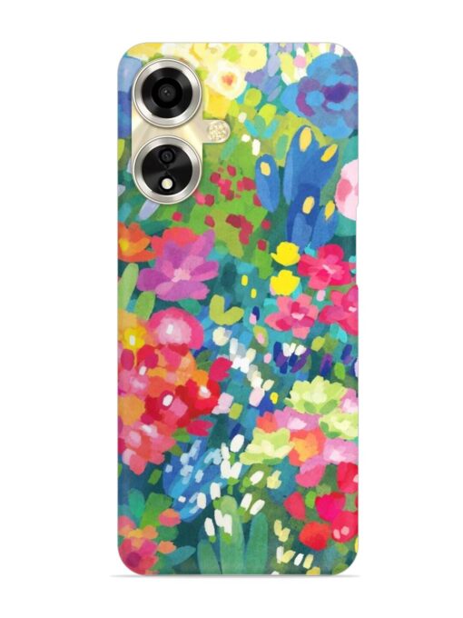 Watercolor Flower Art Snap Case for Oppo A59 (5G) Zapvi