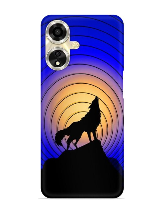 Fox Roaring Design Snap Case for Oppo A59 (5G) Zapvi