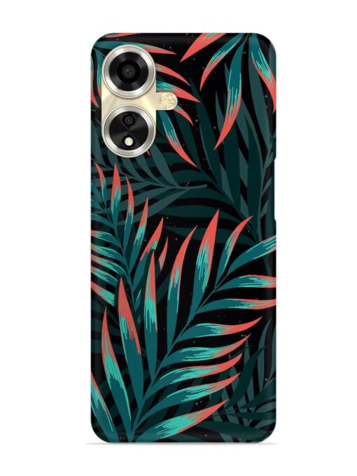 Green Leaf Art Snap Case for Oppo A59 (5G) Zapvi