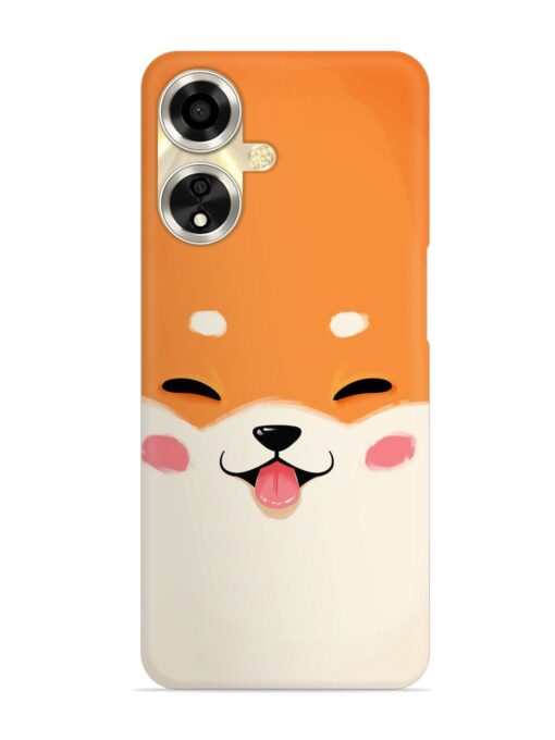 Happy Cat Art Snap Case for Oppo A59 (5G) Zapvi