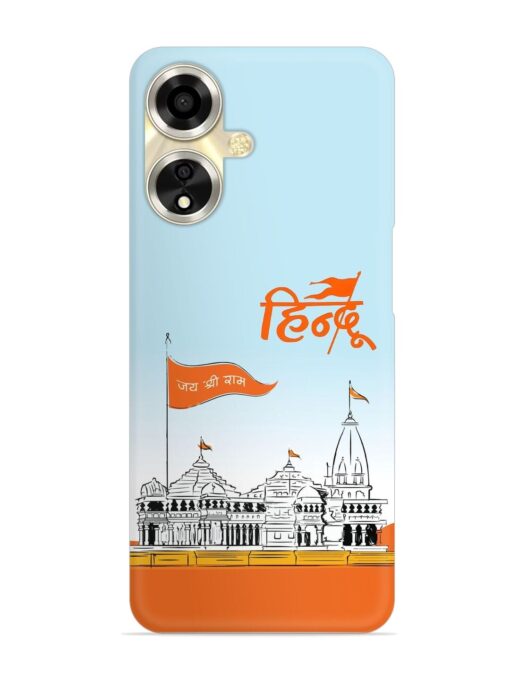 Ram Mandir Hindu Snap Case for Oppo A59 (5G) Zapvi