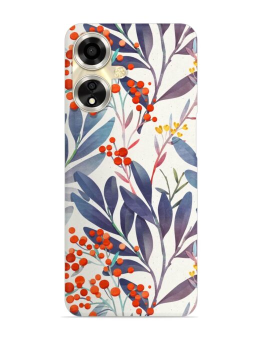 Seamless Floral Pattern Snap Case for Oppo A59 (5G) Zapvi