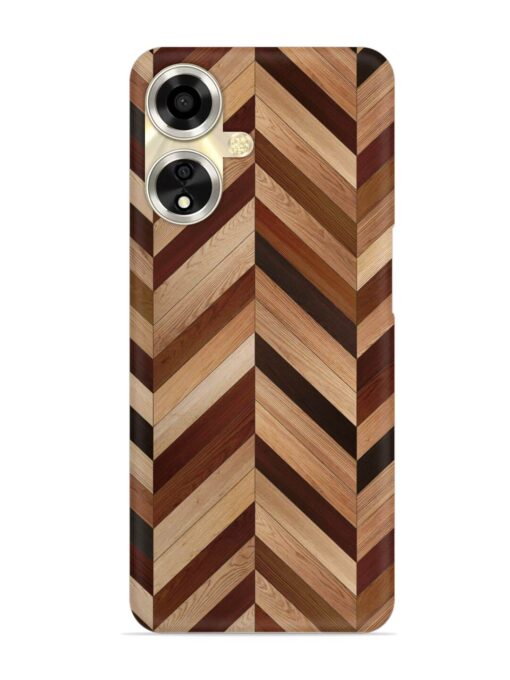 Seamless Wood Parquet Snap Case for Oppo A59 (5G) Zapvi