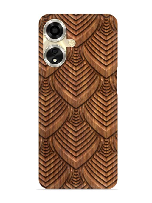 Carved Pattern On Snap Case for Oppo A59 (5G) Zapvi