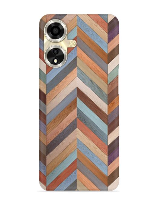 Seamless Wood Parquet Snap Case for Oppo A59 (5G) Zapvi