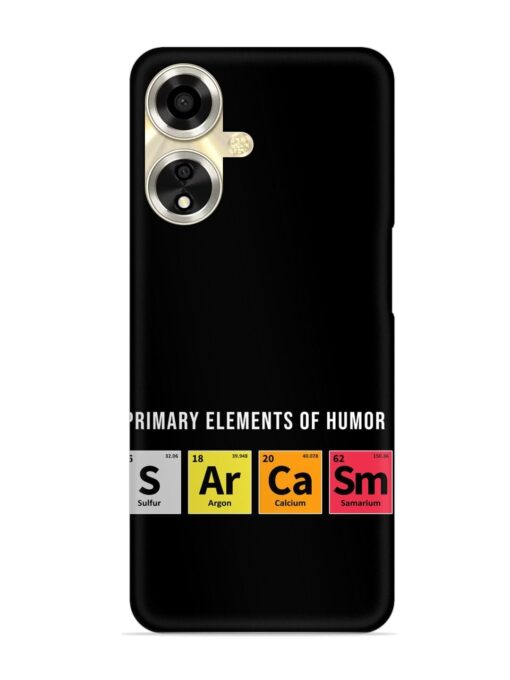 Primary Elements Humor Snap Case for Oppo A59 (5G) Zapvi