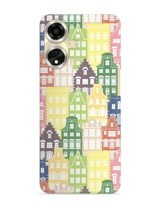 Seamless Shapes Pattern Snap Case for Oppo A59 (5G) Zapvi