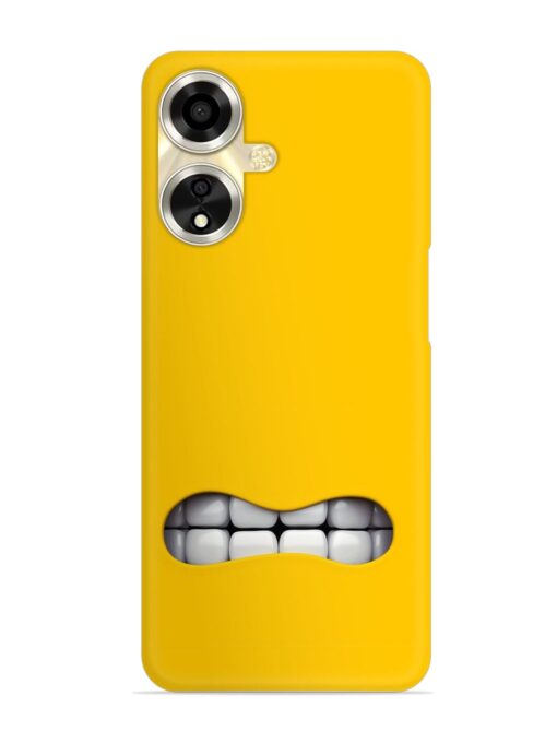 Mouth Character On Snap Case for Oppo A59 (5G) Zapvi