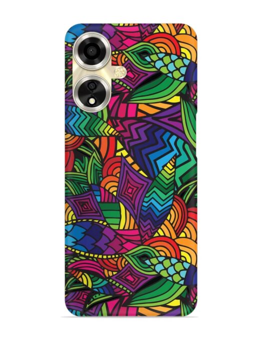 Abstract Multicolor Seamless Snap Case for Oppo A59 (5G) Zapvi