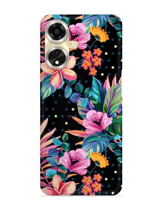 Seamless Floral Pattern Snap Case for Oppo A59 (5G) Zapvi