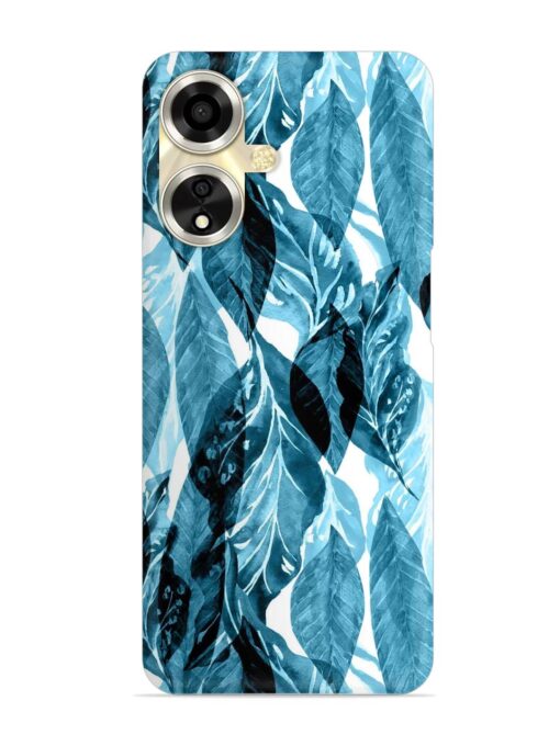 Leaves Pattern Jungle Snap Case for Oppo A59 (5G) Zapvi