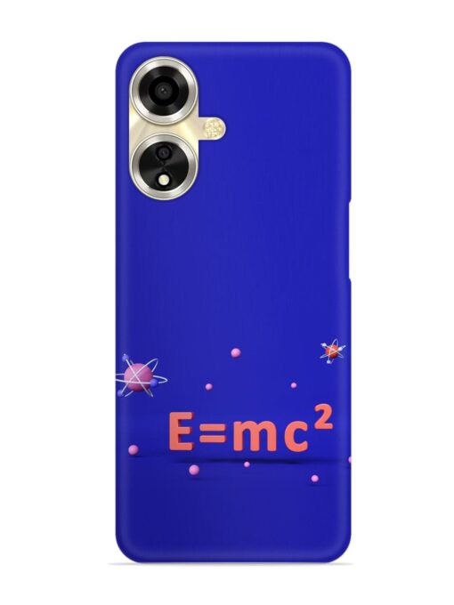 Formula Relativity Equation Snap Case for Oppo A59 (5G) Zapvi