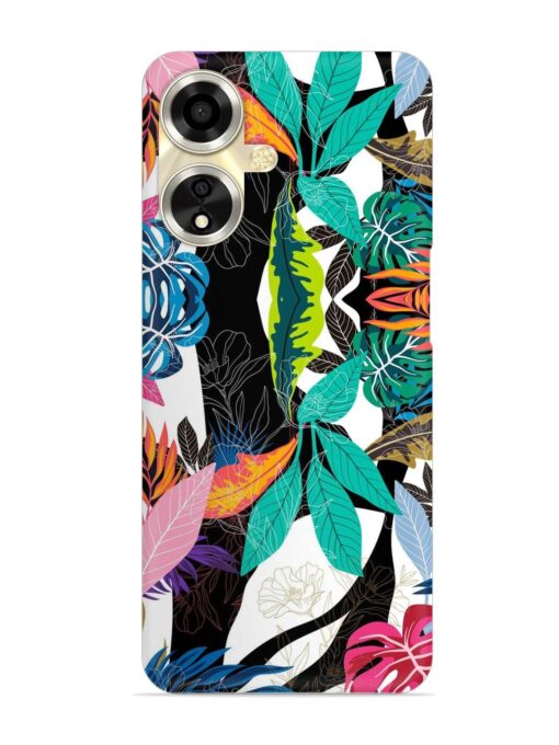 Floral Pattern Bright Snap Case for Oppo A59 (5G) Zapvi