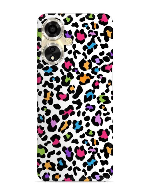 Seamless Leopard Pattern Snap Case for Oppo A59 (5G) Zapvi