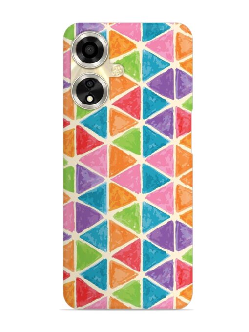 Seamless Colorful Isometric Snap Case for Oppo A59 (5G) Zapvi