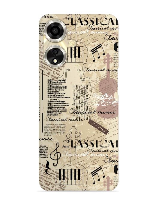 Classical Music Lpattern Snap Case for Oppo A59 (5G) Zapvi