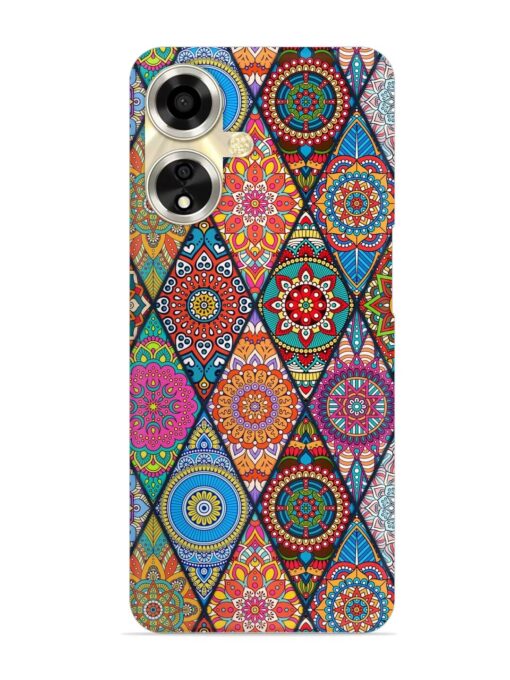 Seamless Tile Pattern Snap Case for Oppo A59 (5G) Zapvi