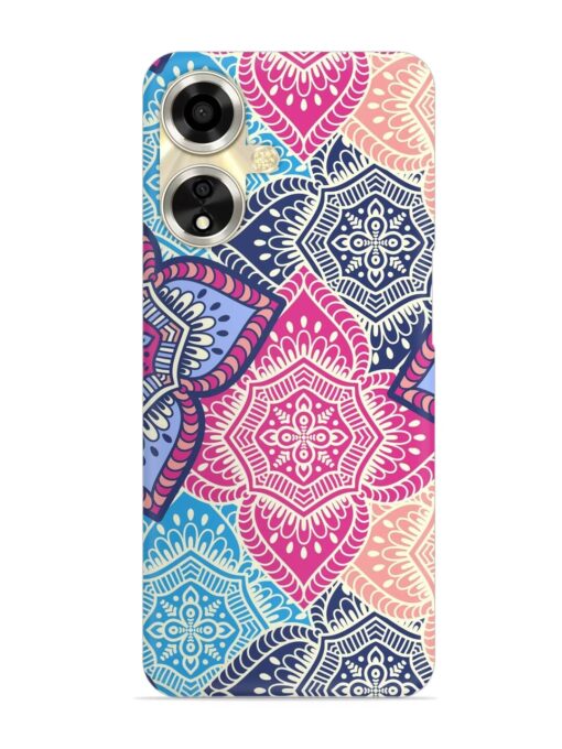 Ethnic Floral Seamless Snap Case for Oppo A59 (5G) Zapvi