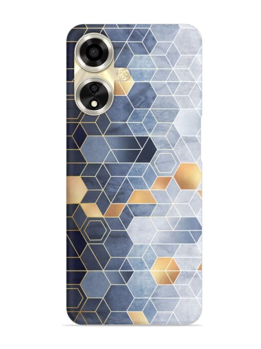 Geometric Abstraction Hexagons Snap Case for Oppo A59 (5G) Zapvi