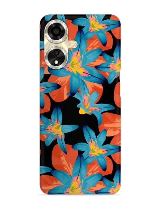 Philippine Flowers Seamless Snap Case for Oppo A59 (5G) Zapvi