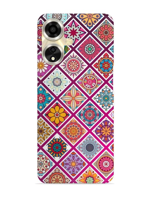 Seamless Tile Pattern Snap Case for Oppo A59 (5G) Zapvi