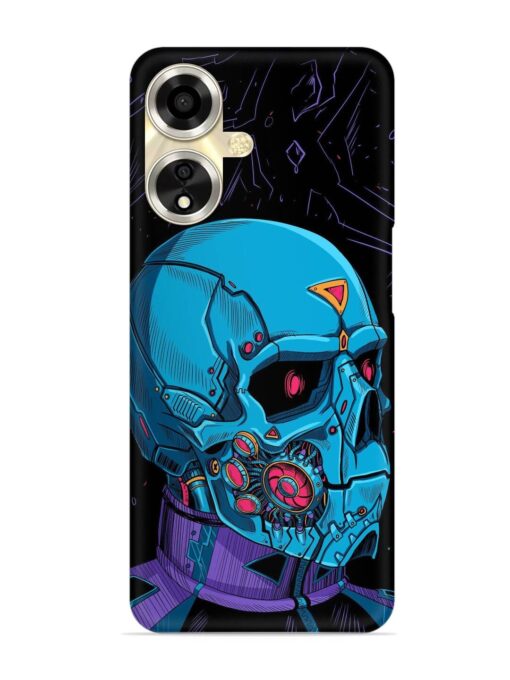 Skull Robo Vector Snap Case for Oppo A59 (5G) Zapvi