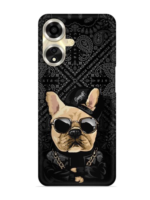 Gangsta Cool Sunglasses Dog Snap Case for Oppo A59 (5G) Zapvi