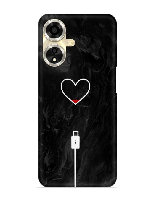 Heart Charging Vector Snap Case for Oppo A59 (5G) Zapvi