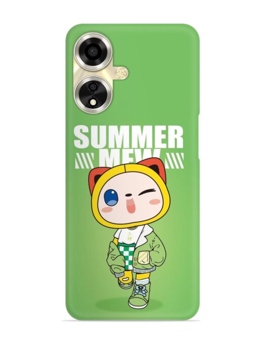 Summer Mew Snap Case for Oppo A59 (5G) Zapvi