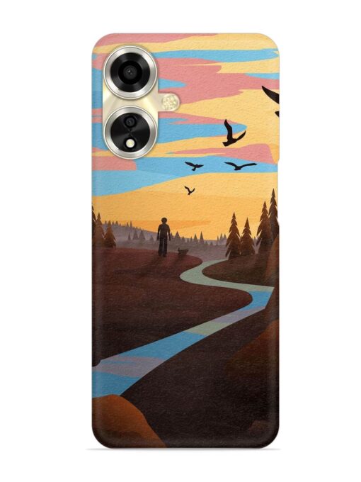 Natural Landscape Art Snap Case for Oppo A59 (5G) Zapvi