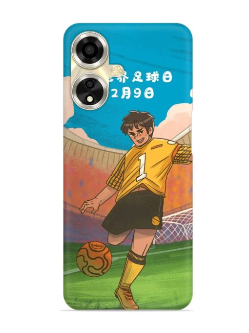 Soccer Kick Snap Case for Oppo A59 (5G) Zapvi