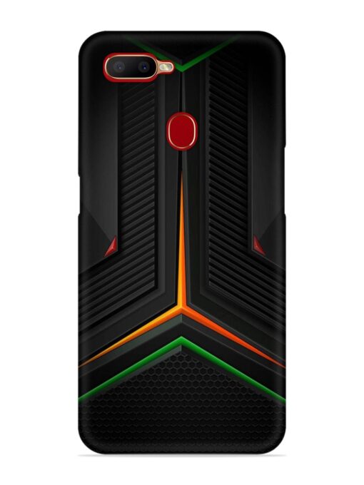 Orange Triangle Light Snap Case for Oppo A5S Zapvi