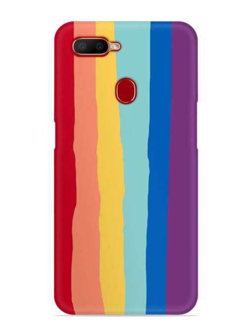 Rainbow Genuine Liquid Snap Case for Oppo A5S Zapvi