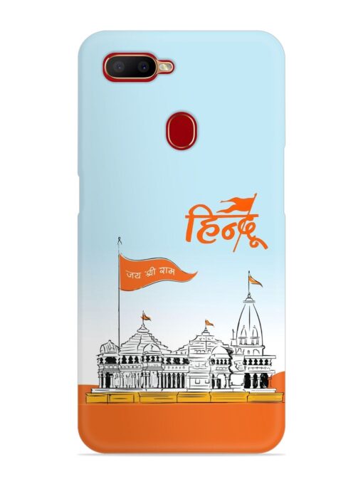 Ram Mandir Hindu Snap Case for Oppo A5S Zapvi