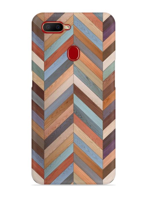 Seamless Wood Parquet Snap Case for Oppo A5S Zapvi