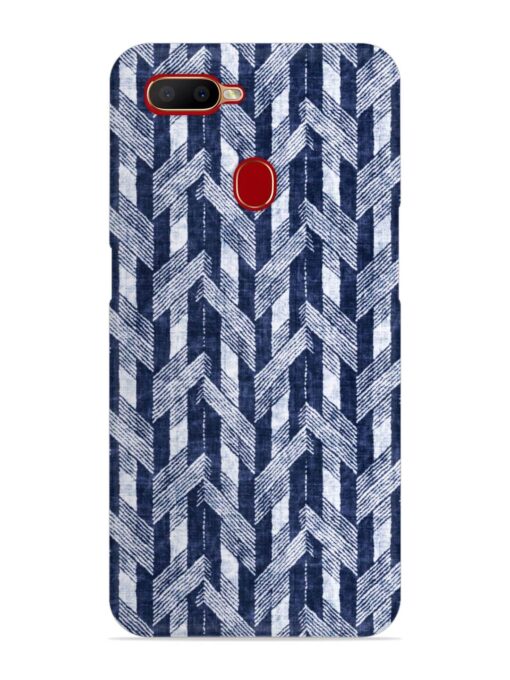 Abstract Herringbone Motif Snap Case for Oppo A5S Zapvi