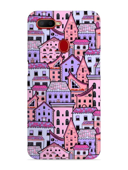 Seamless Pattern Houses Snap Case for Oppo A5S Zapvi