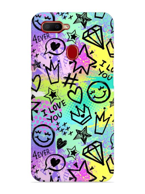 Bright Seamless Pattern Snap Case for Oppo A5S Zapvi