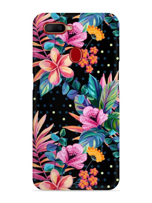 Seamless Floral Pattern Snap Case for Oppo A5S Zapvi