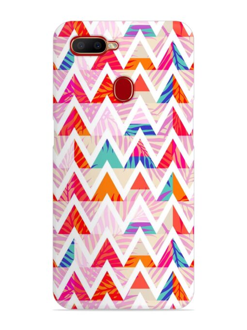 Abstract Triangle Background Snap Case for Oppo A5S Zapvi