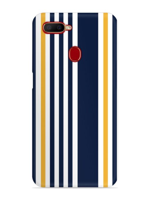 Seamless Stripe Pattern Snap Case for Oppo A5S Zapvi