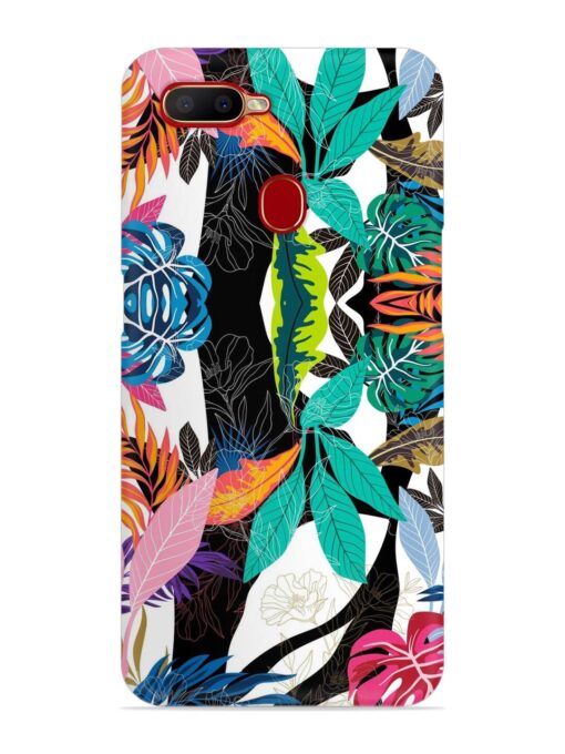 Floral Pattern Bright Snap Case for Oppo A5S Zapvi