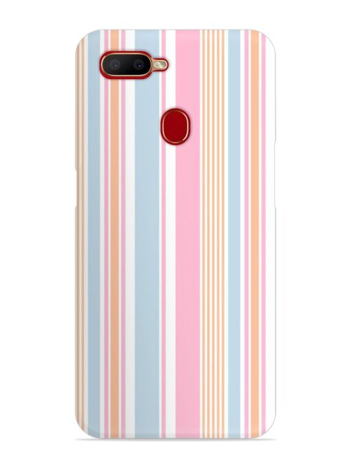 Stripe Seamless Pattern Snap Case for Oppo A5S Zapvi