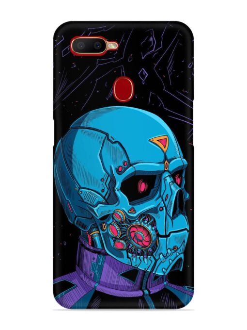 Skull Robo Vector Snap Case for Oppo A5S Zapvi