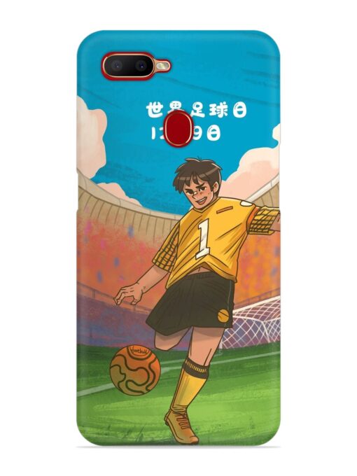 Soccer Kick Snap Case for Oppo A5S Zapvi